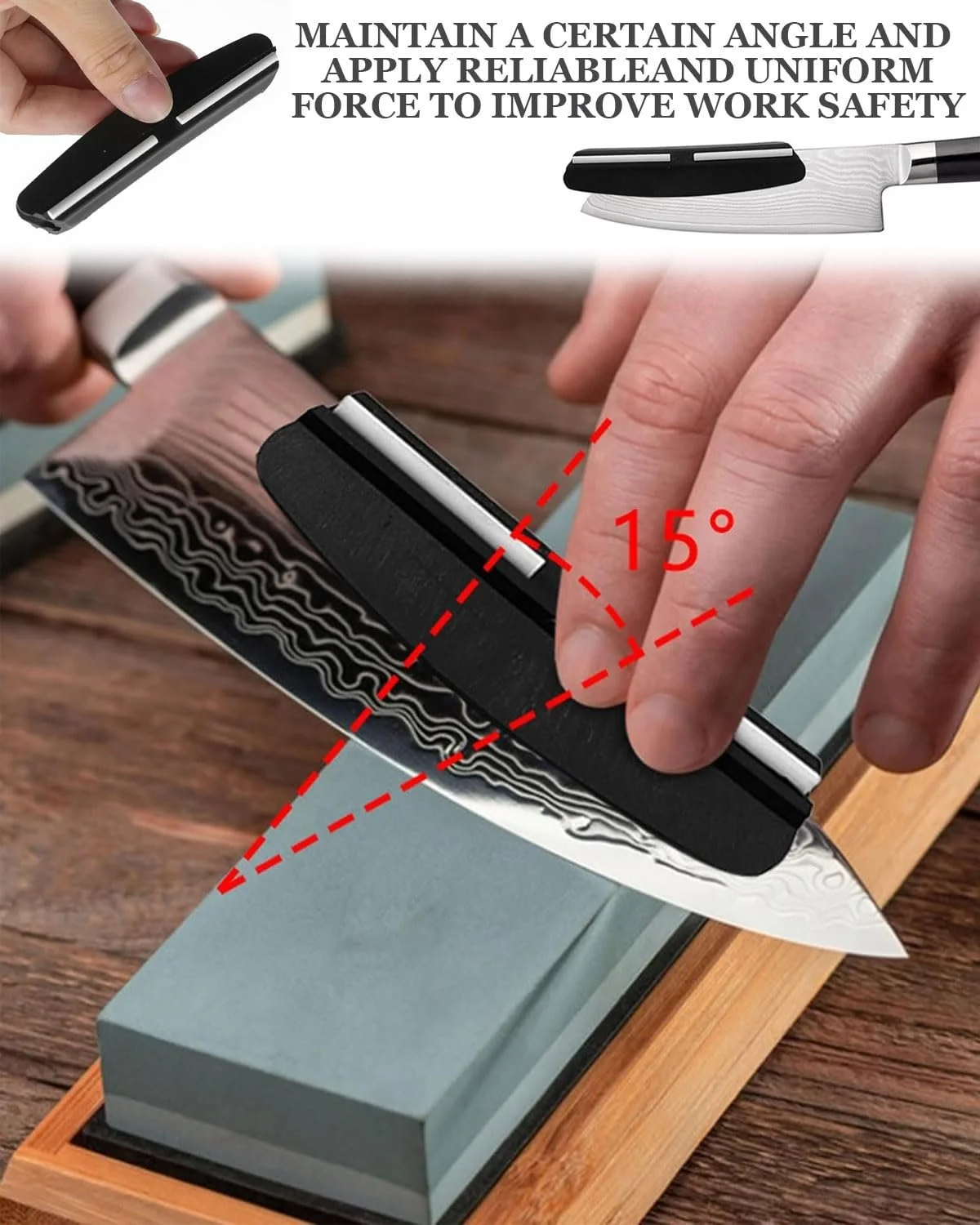 Направляющая для заточки ножей LEEQ BCR набор 2 шт керамическая, фото №5