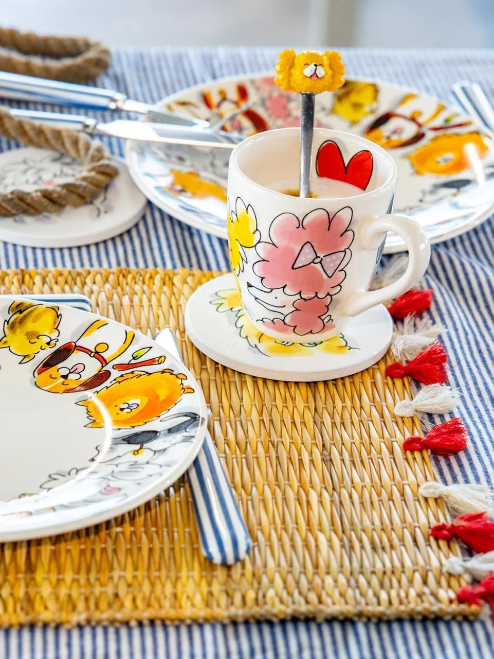 Ложка чайна Blond Amsterdam Dier, набір 4 шт, фото №2