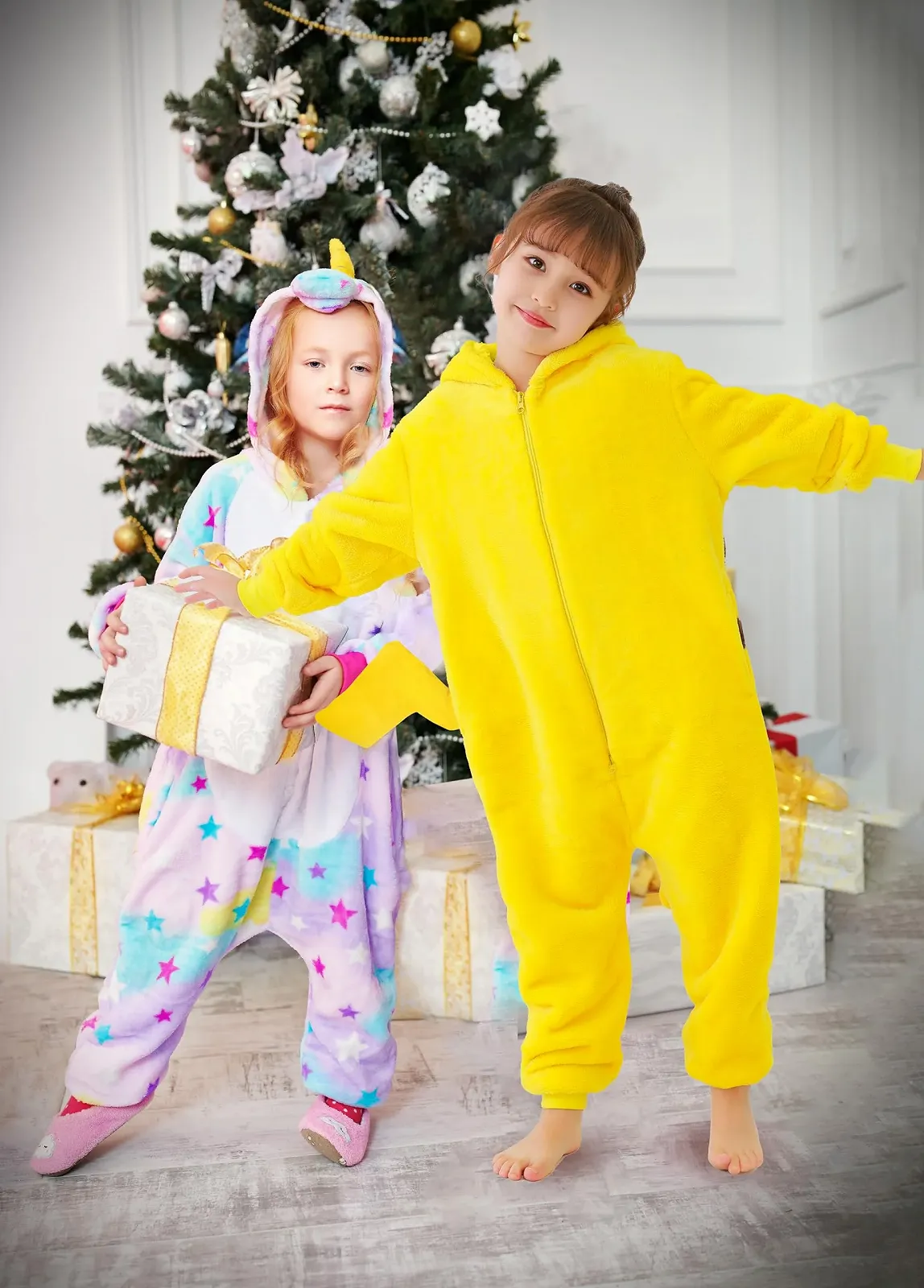 Пижама Udekit Комбинезон с мультяшным стоячим хвостом, пижамный комбинезон, фото №6