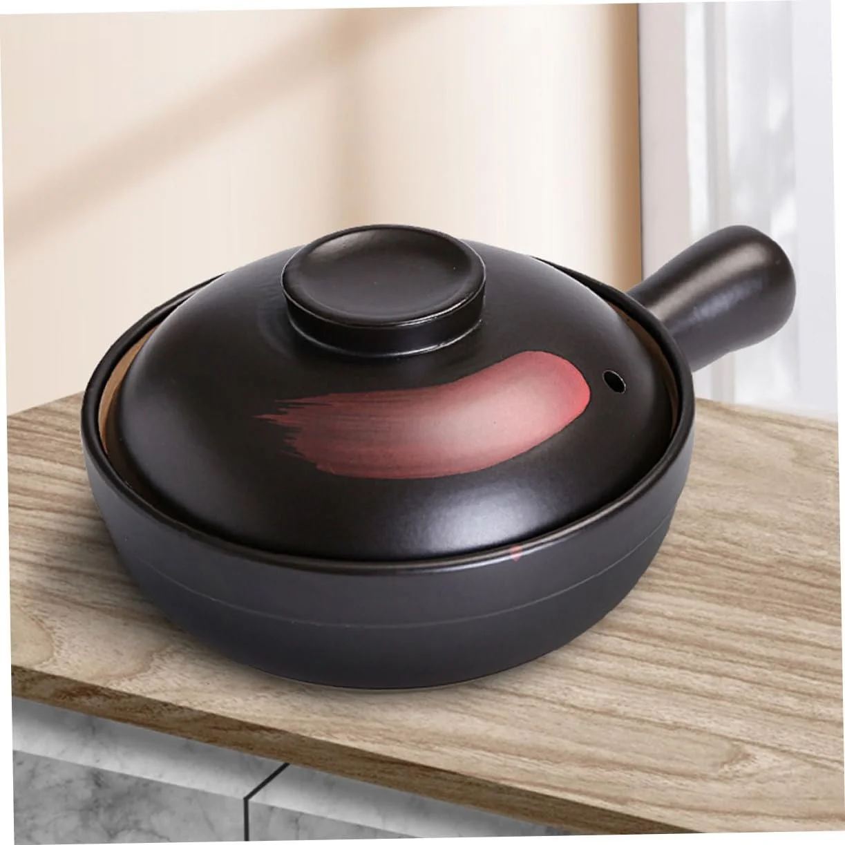 Ковш-жаровня керамічний термостійкий Для газових плит Енергоощадна Нековзна Малий формат, фото №4