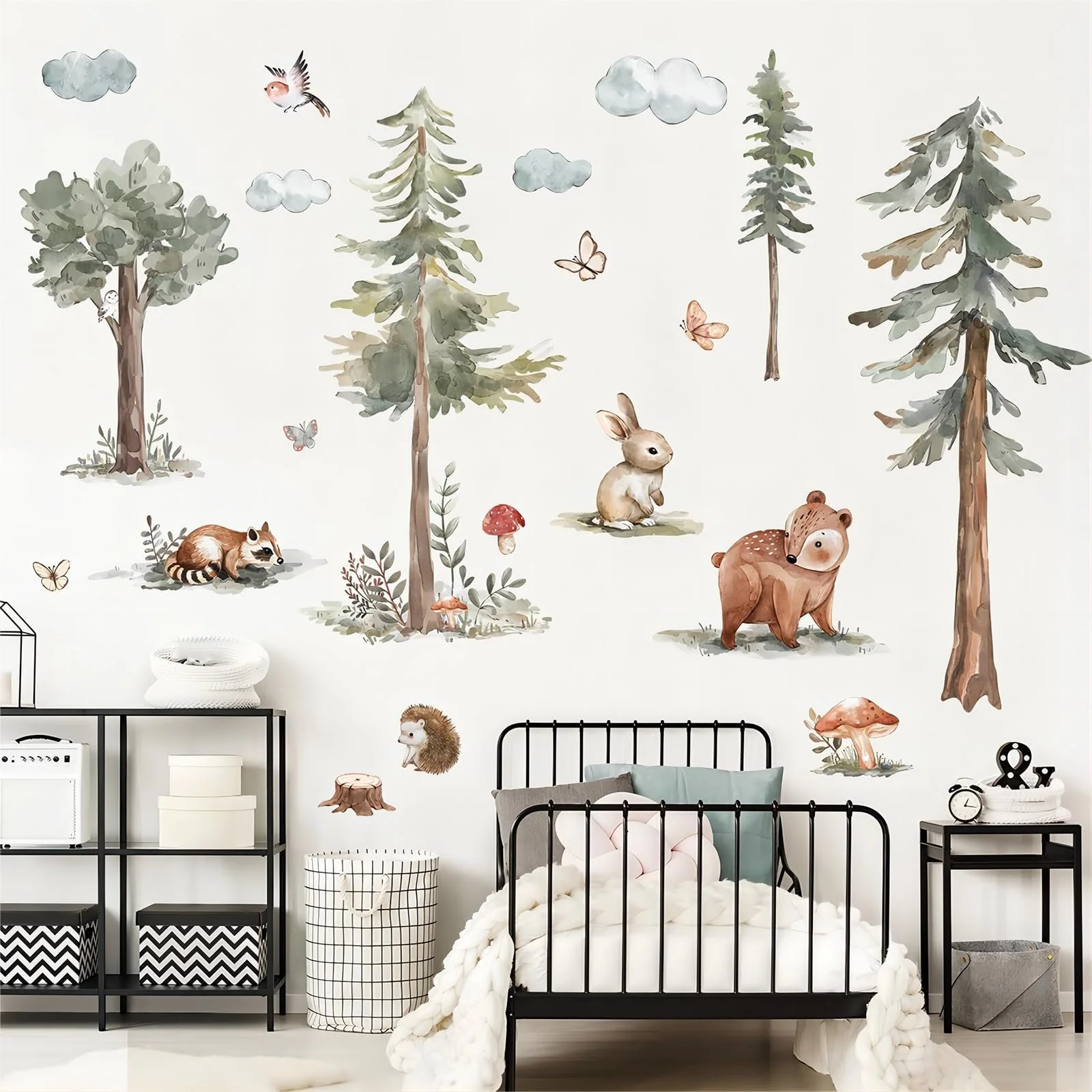 Наклейка на стіну TACHIO Tree Large Pine Forest Animals Bear 4 шт., фото №4 Наклейка на стіну TACHIO Tree Large Pine Forest Animals Bear 4 шт., фото №4