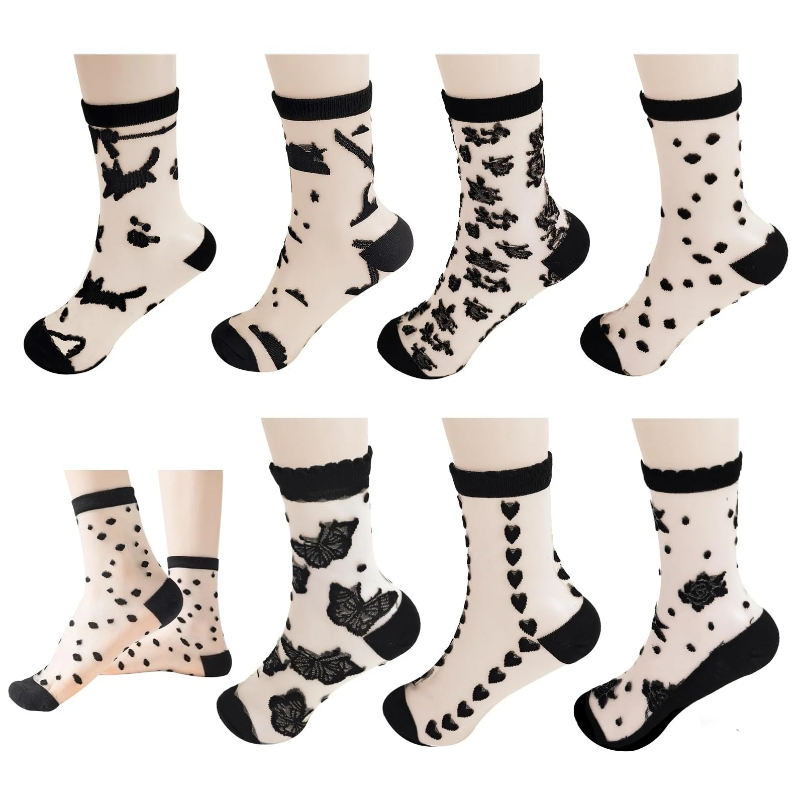 Жіночі шкарпетки Чорний, розмір 35-38, фото №1