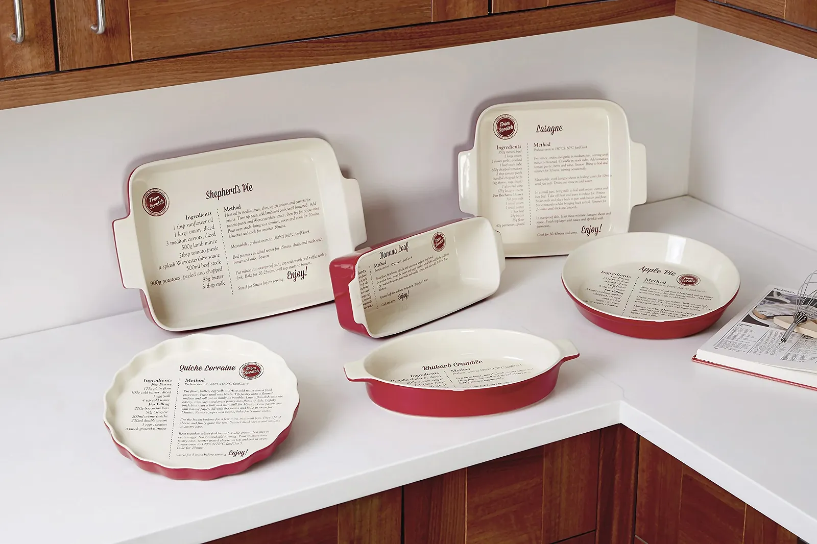 Набор форм для запекания Premier Housewares Pretty Things Pie 1,35 л, с воронкой, керамика, фото №3