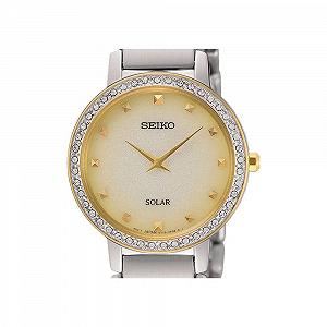 Часы Кварцевые Женские Seiko SUP448P1 Сталь серебристо-золотой synthetic.ua - Фото 1