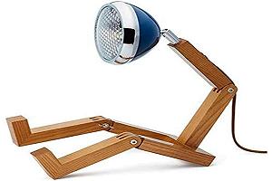 Настільна лампа Piffany Copenhagen Mr Wattson Original LED Ясен Натуральний Метал Cobra Blue - Фото 1