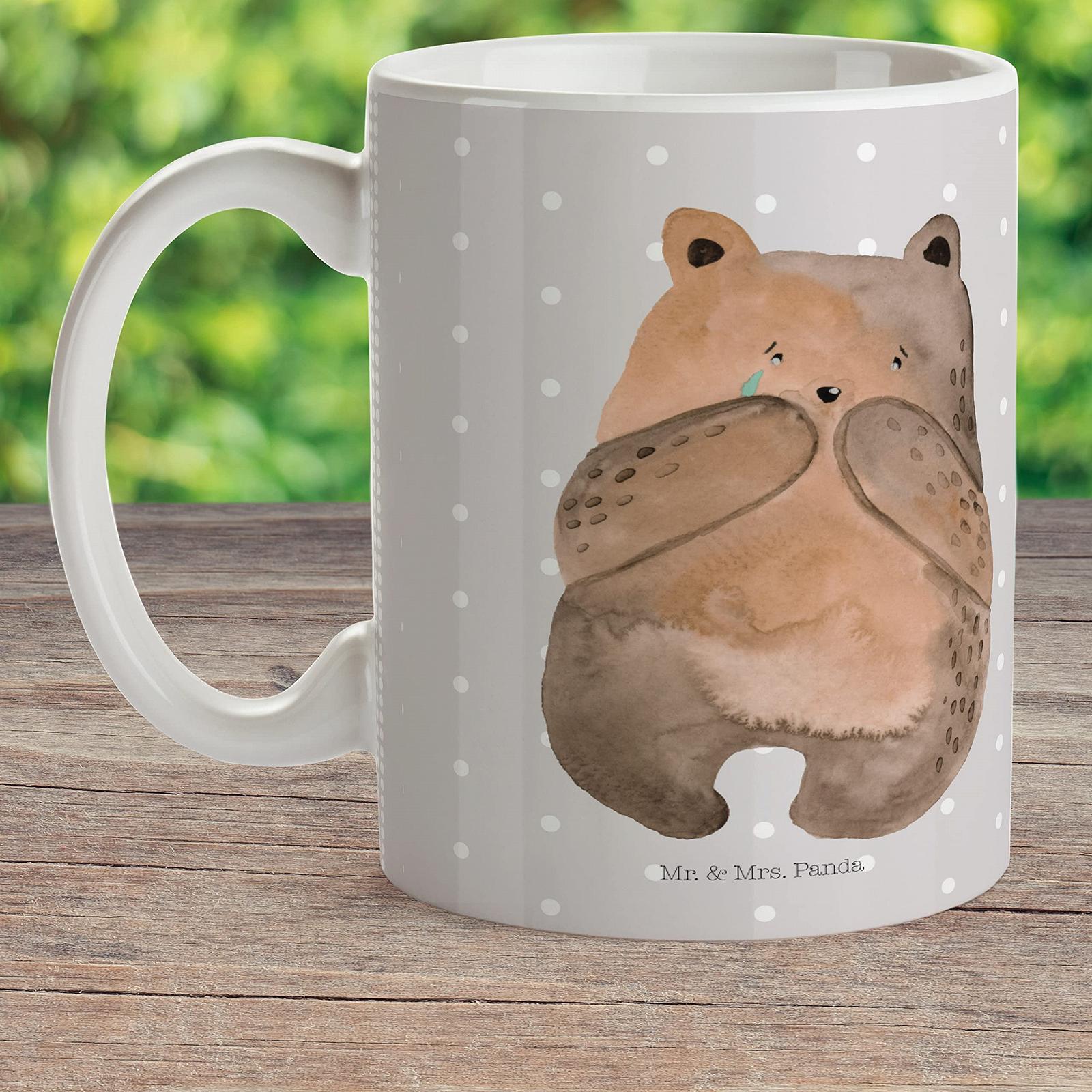 Дитяча кружка Mr. & Mrs. Panda Ведмедик Пластикова Кружка, фото №2