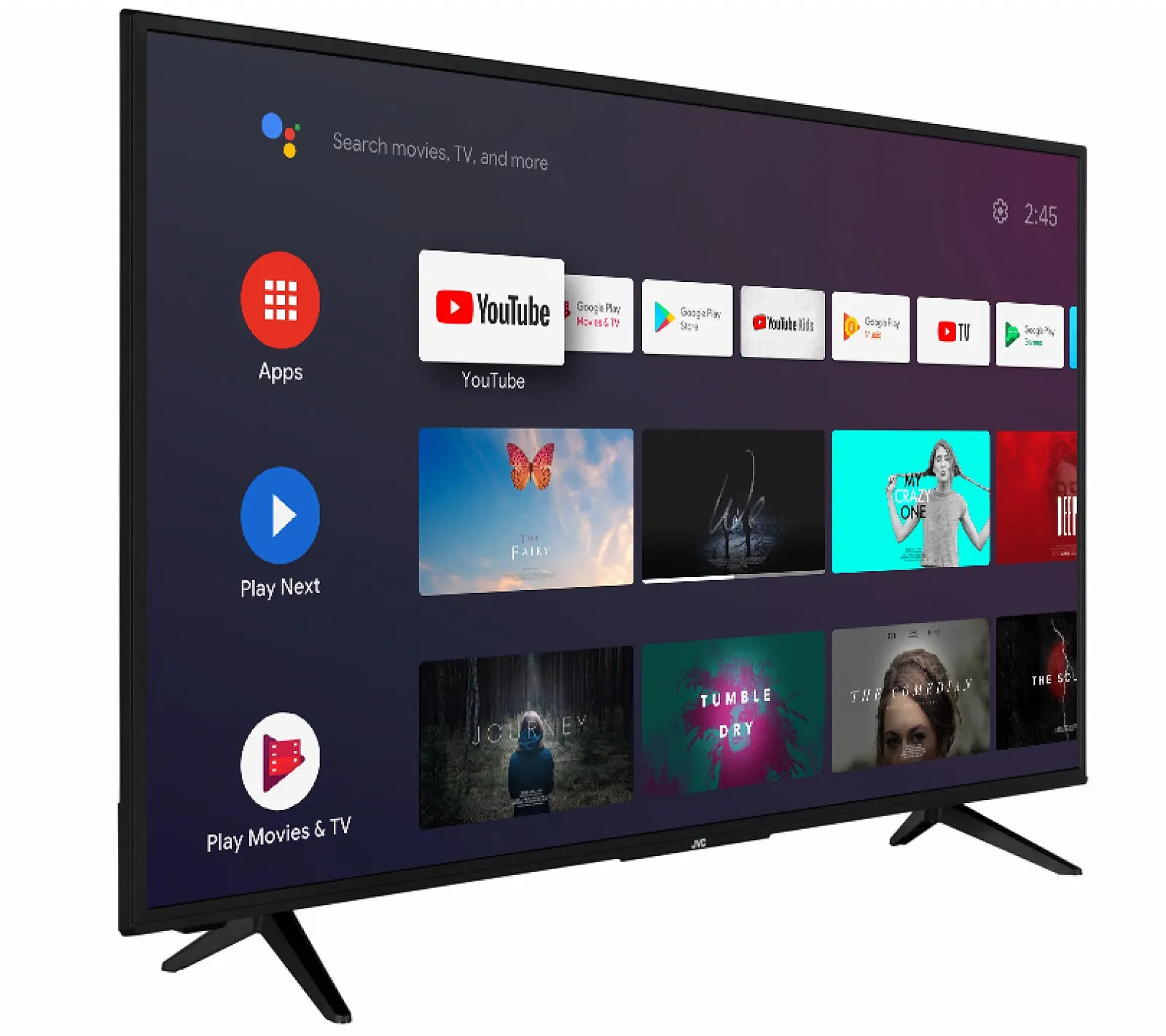 Телевизор 43" JVC LT-43VAF3055 / Full HD / 50 Гц / LCD / Smart TV / Wi-Fi / Bluetooth / T2, фото №2 Телевизор 43" JVC LT-43VAF3055 / Full HD / 50 Гц / LCD / Smart TV / Wi-Fi / Bluetooth / T2, фото №2