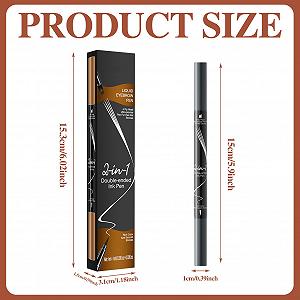 Олівець для брів 2-в-1 Wasserfest Eyebrow Pencil Microblading (сірий*2) synthetic.ua - Фото 1