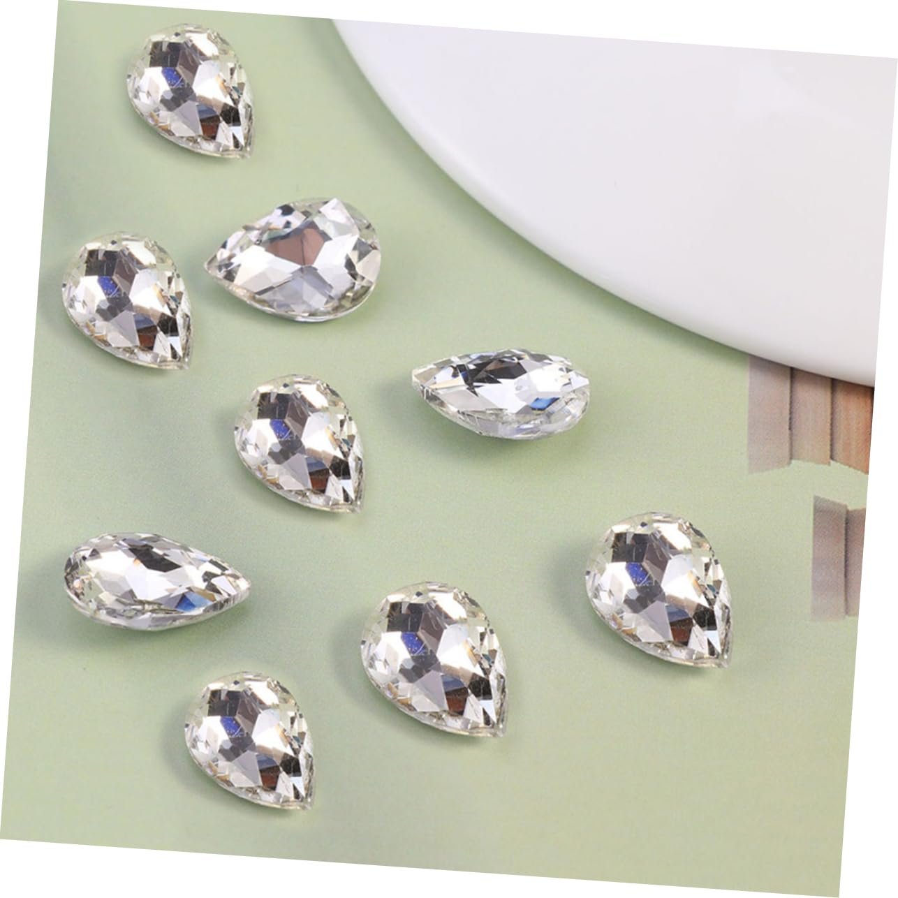 Стразы для ногтей TEHAUX Crystal Diamond, 150 шт., фото №6