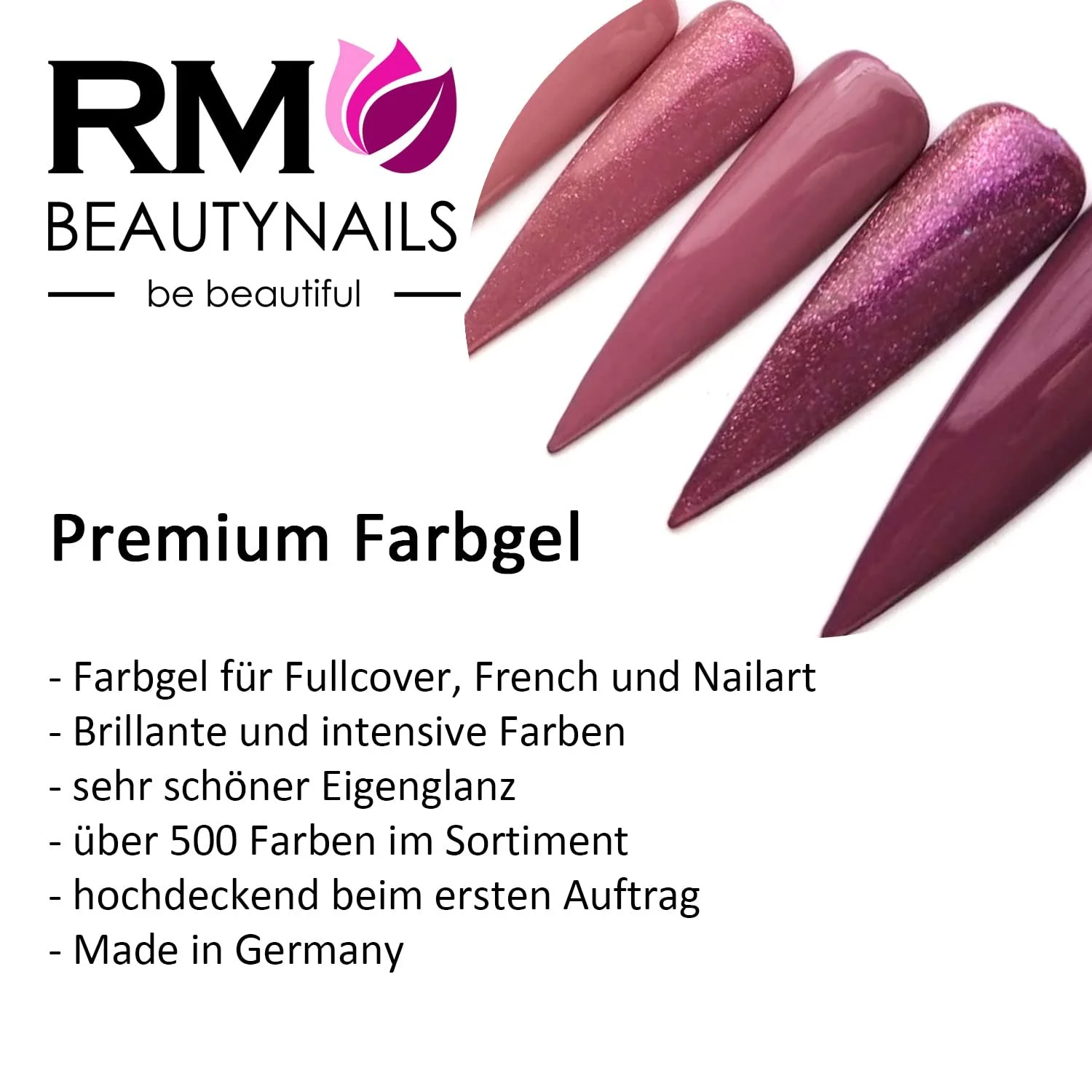 Цветной Гель RM Beautynails Синий, 5 мл, фото №4 Цветной Гель RM Beautynails Синий, 5 мл, фото №4