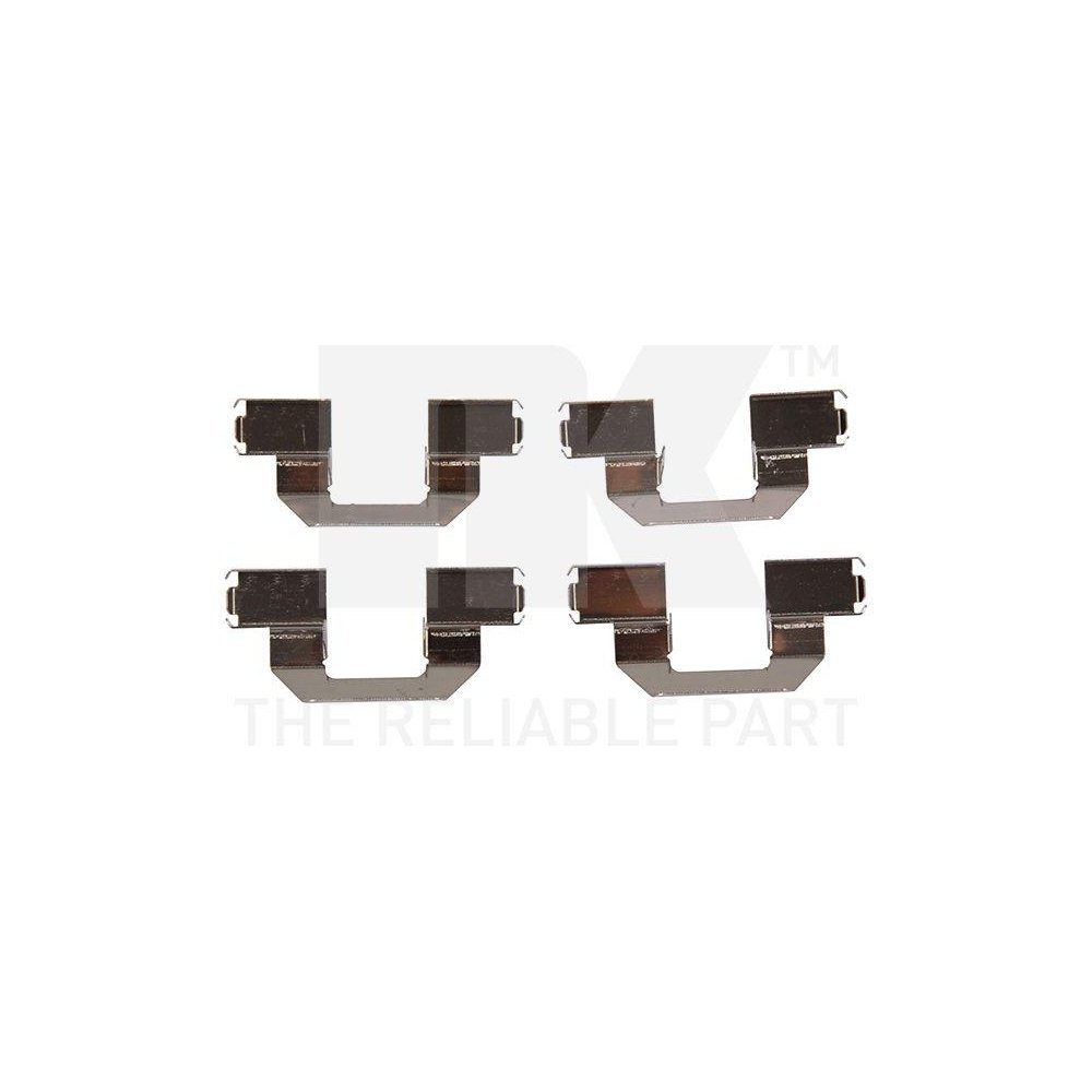 Комплект аксесуарів, дискові гальмівні колодки NK 7930077 MITSUBISHI, передня вісь, фото №1