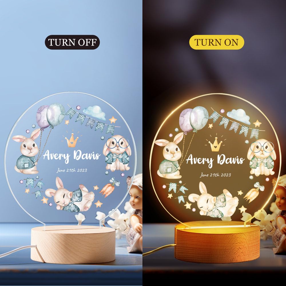 лампа VEELU персонализированная светодиодный ночник детский, фото №5