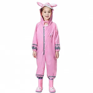 Дитячий дощовий комбінезон mama stadt для хлопчиків і дівчаток, світловідбиваючий дощовик - Фото 1