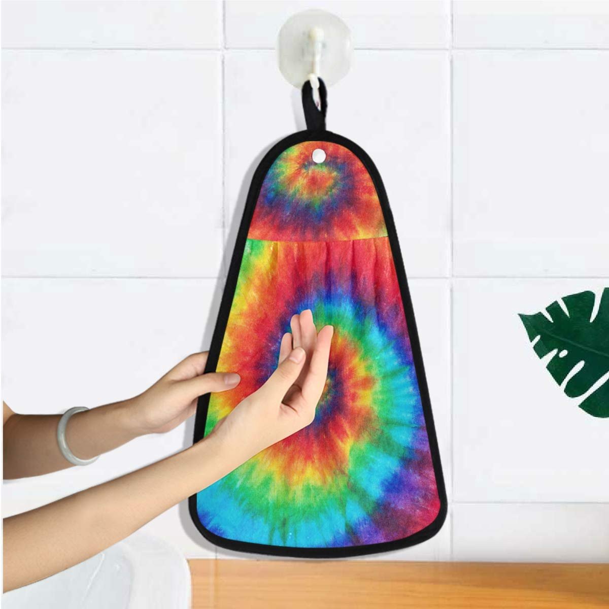 Підвісний рушник Tie-Dye різнокольоровий 42 x 31 см, фото №5