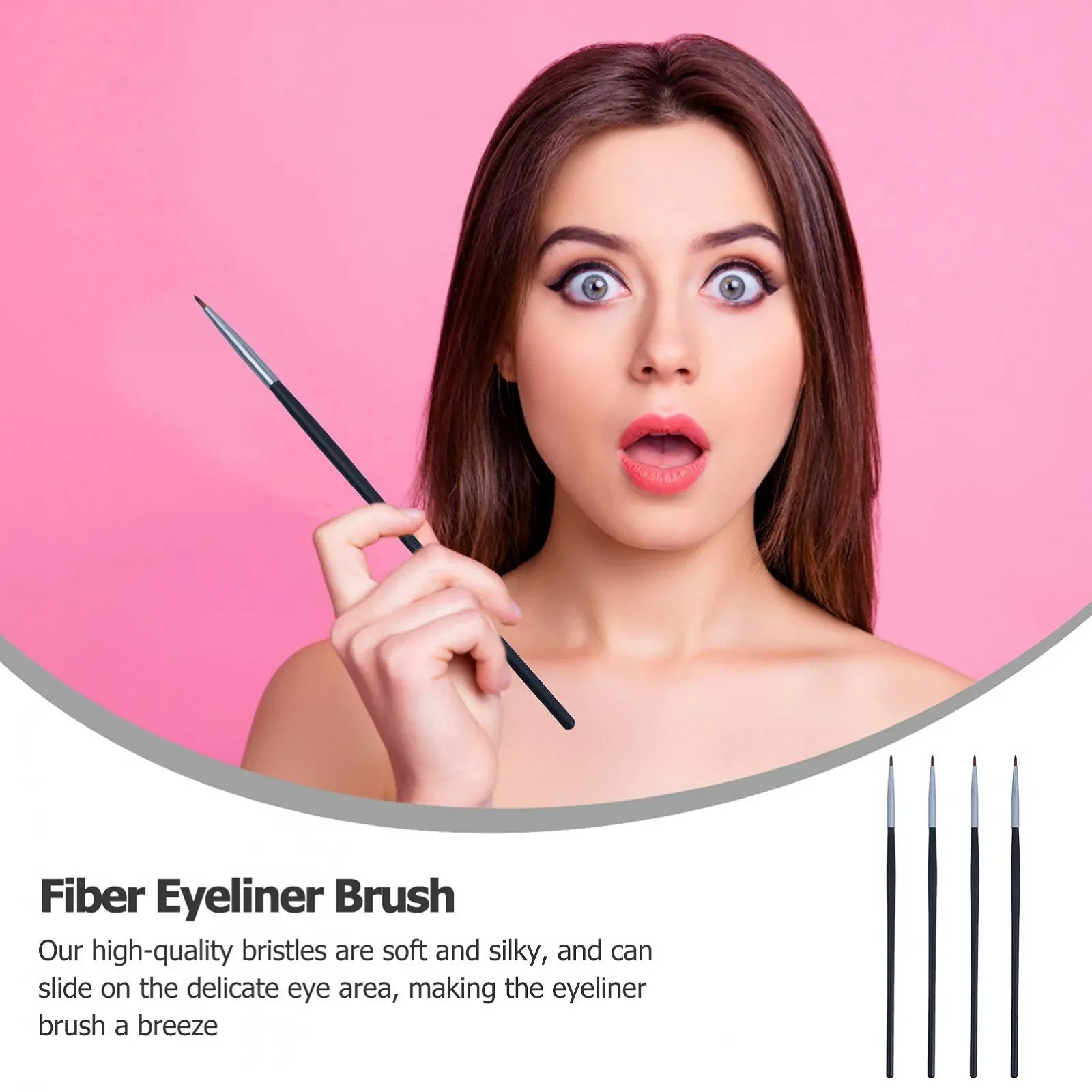 Пензлі для підводки очей Beaupretty портативний, фото №7