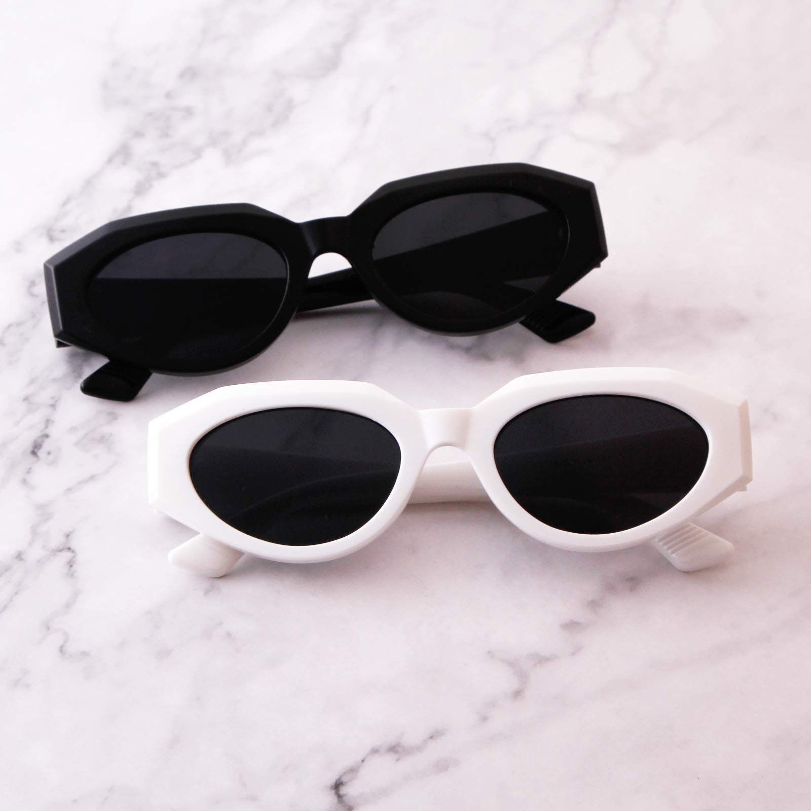 Сонцезахисні окуляри Котяче око ADEWU Модні вінтажні масивні незвичайні, фото №4