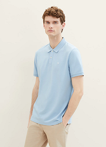 Футболка поло Tom Tailor Basic Polo 1031006-32245 Голубой S - Фото 1