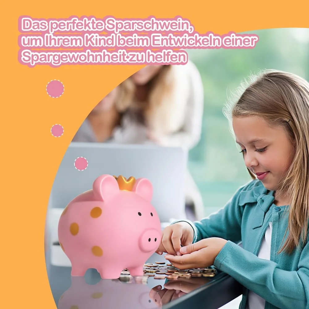 Скарбничка у формі поросяти з короною небитка, фото №6