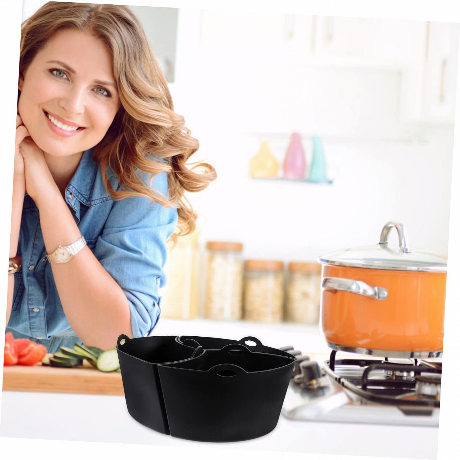 Вставка HOMSFOU Slow Cooker Liner Slow Cooker Separator Insert Stove Divider Liner Bag из силикона 2 шт., фото №6