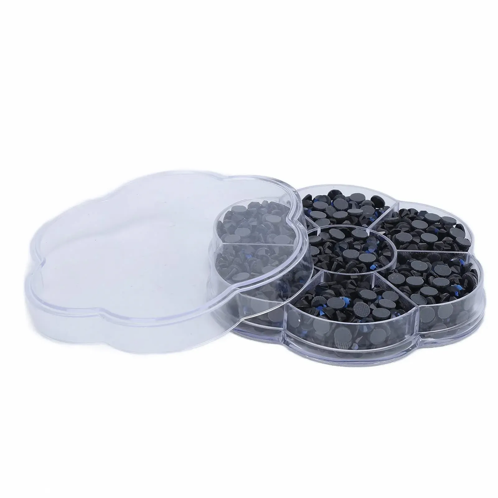 Стрази для нігтів Emoshayoga Klar Glas JM201 Molan, прозорі, 200 шт, фото №4