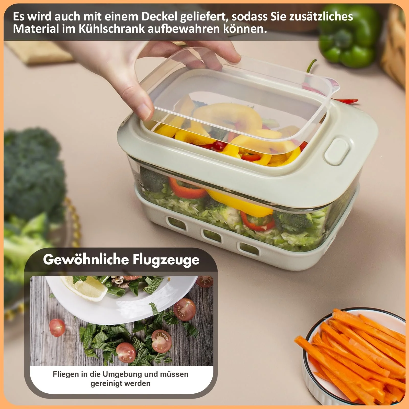 Терка для творога со стеклянным контейнером и крышкой, фото №9