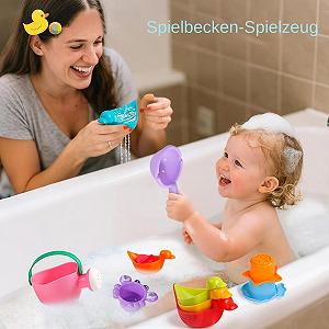 Іграшка для ванни Модель Різні тварини/човники/чашки synthetic.ua - Фото 1