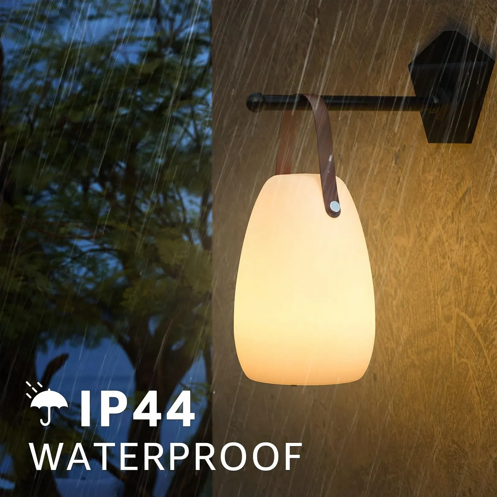 Вулична настільна лампа FUYO Smooth LED Battery 8 Colors Dimmable Leather Handle Warm White, фото №7