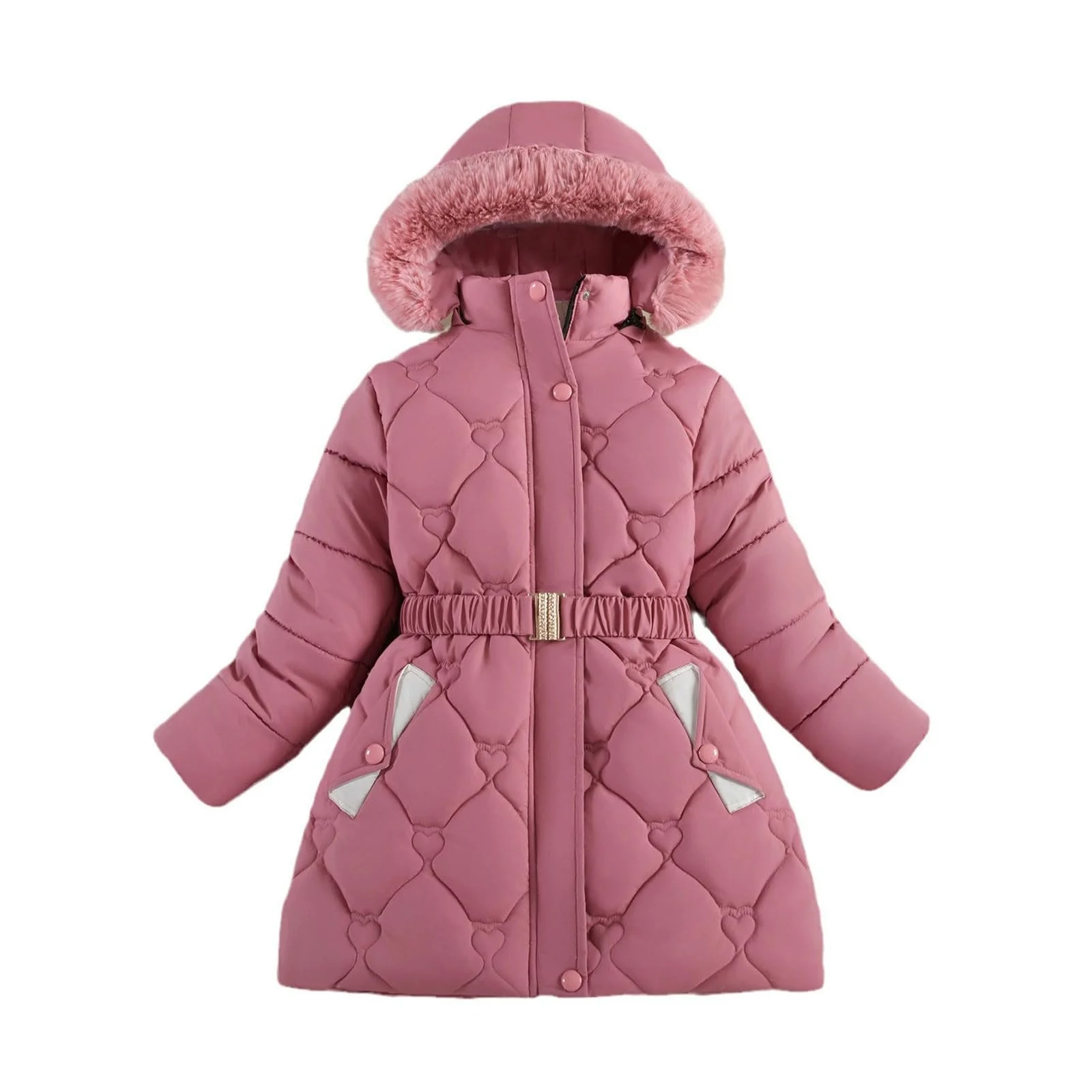 Дитяча стьобана куртка Generisch Однотонна куртка-толстовка з кишенями, фото №1