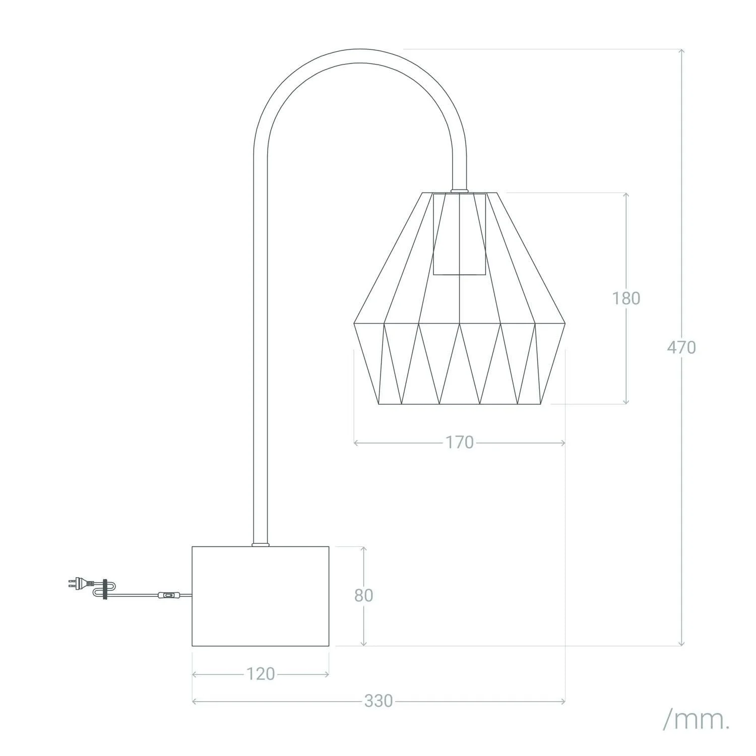 Настільна лампа LEDKIA LIGHTING Fugalaau 470х330х170 мм E27 Copper Metal, фото №8