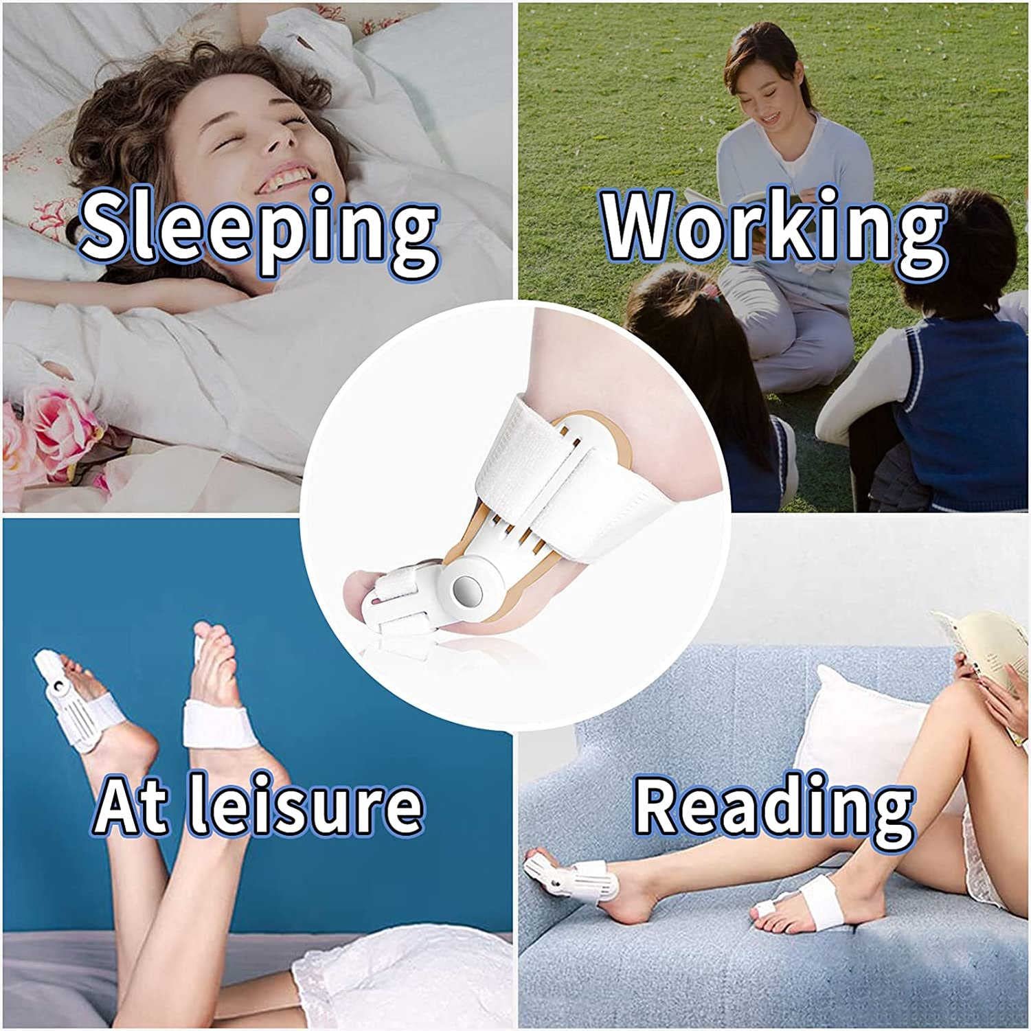 Шина для великого пальця стопи TMXKOOK, 6 шт., для фізіологічної корекції вальгусної деформації великого пальця, зняття болю, для чоловіків і жінок, фото №7 Шина для великого пальця стопи TMXKOOK, 6 шт., для фізіологічної корекції вальгусної деформації великого пальця, зняття болю, для чоловіків і жінок, фото №7