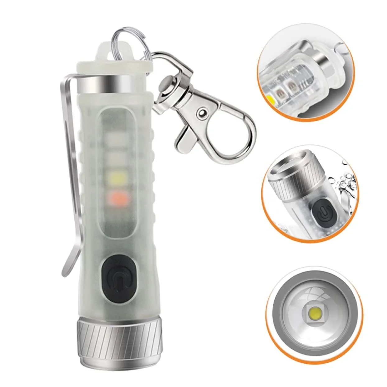 Фонарик-брелок YARNOW Мини фонарик-брелок LED Литиевая батарея, фото №6