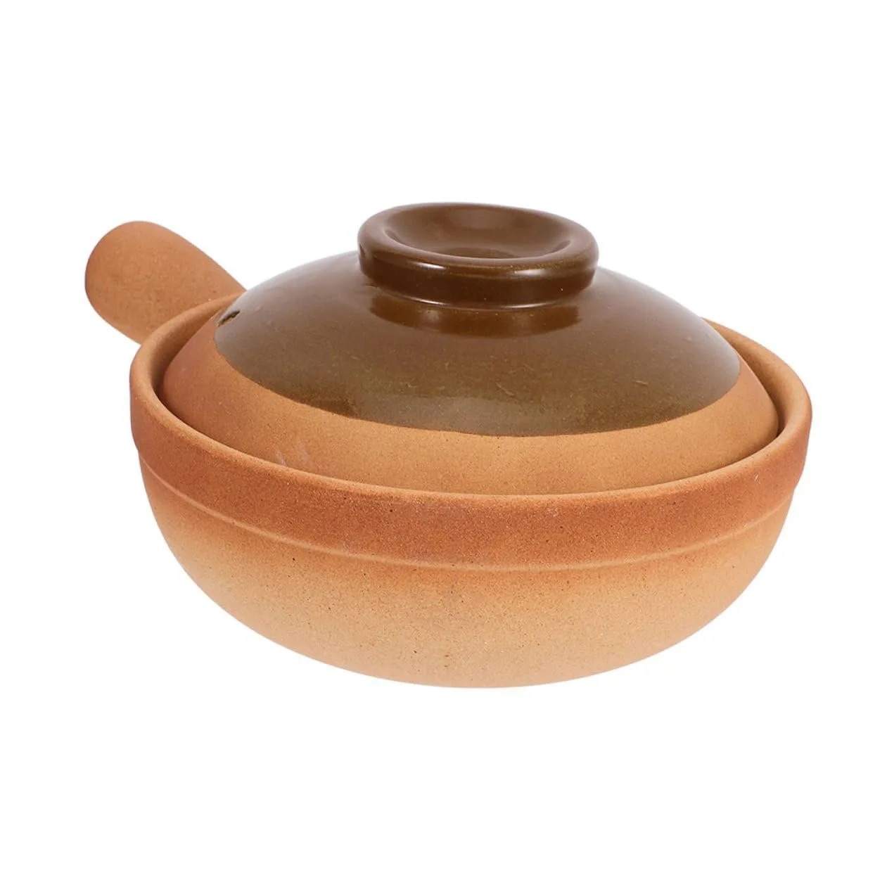 Глиняный горшок традиционный с крышкой, равномерное распределение тепла, для риса, семейных обедов и путешествий, портативный, цвет в ассортименте, фото №1