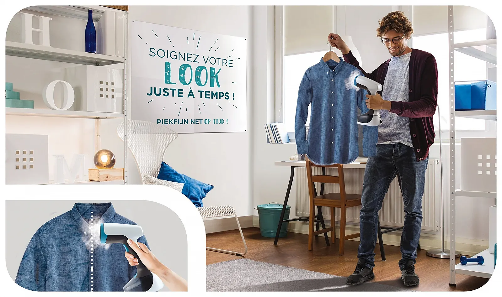 Отпариватель Calor Access Steam Minute DR7000C0 Blue, фото №2