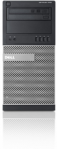Комп'ютер Dell OptiPlex 990 / Intel Core i3-4150 / RAM 8GB/ SSD 128GB + HDD 512GB / LAN / Windows 10 / Чорний - Фото 1