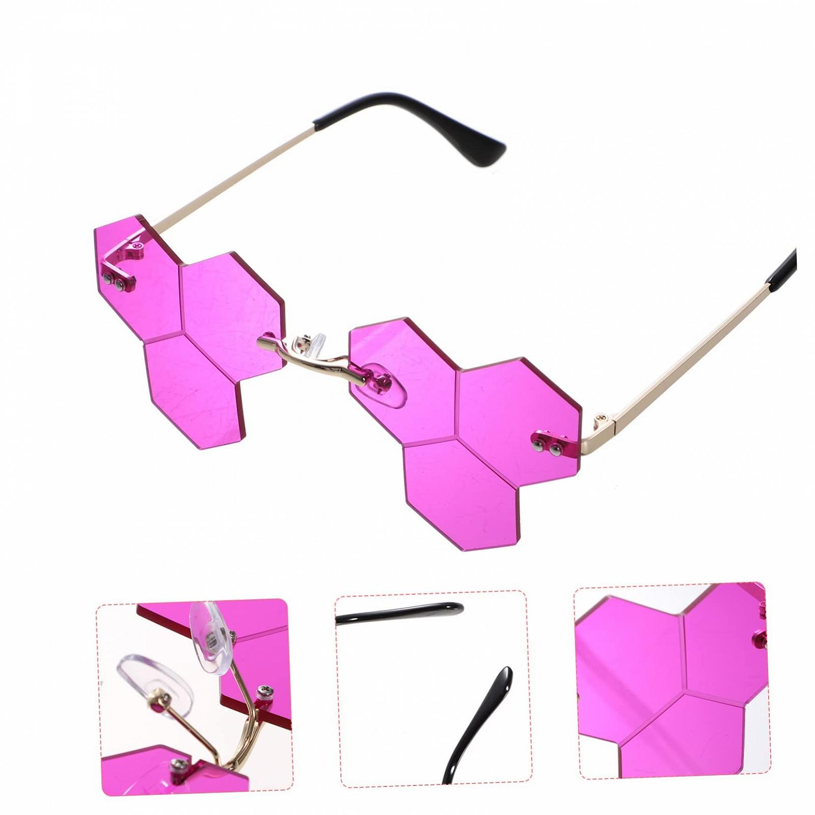 PACKOVE 5 пар безрамочных сверхбольших очков, женские, мужские., фото №7