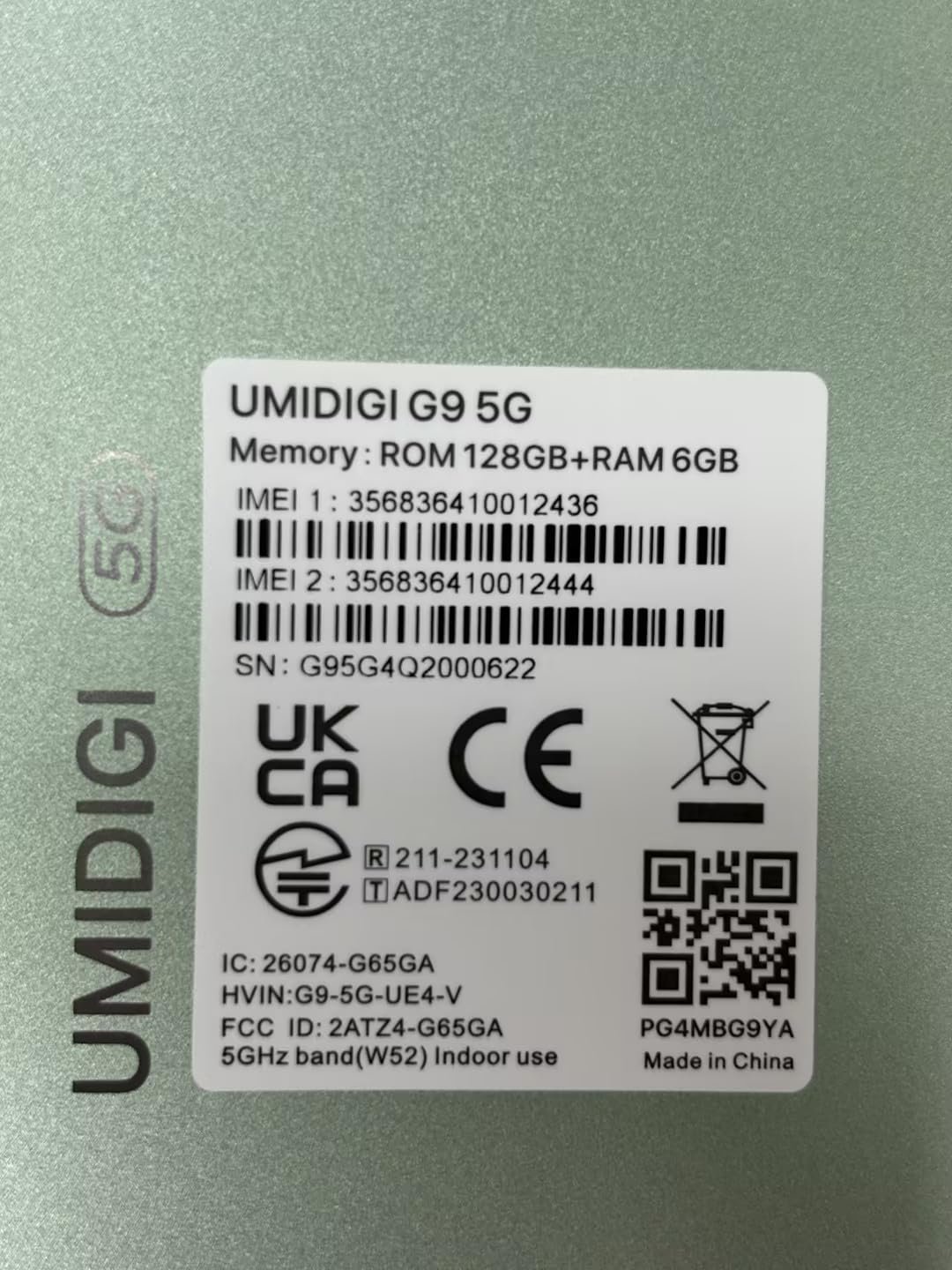 Смартфон UMIDIGI G9 5G 12(6+6)GB RAM 128GB 6.75" 50MP 5000mAh, фото №9