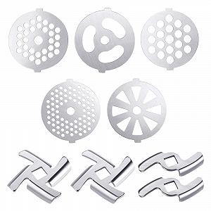 Набір ножів та решіток для м'ясорубки 9 шт. Stainless Steel Розмір 5 - Фото 1