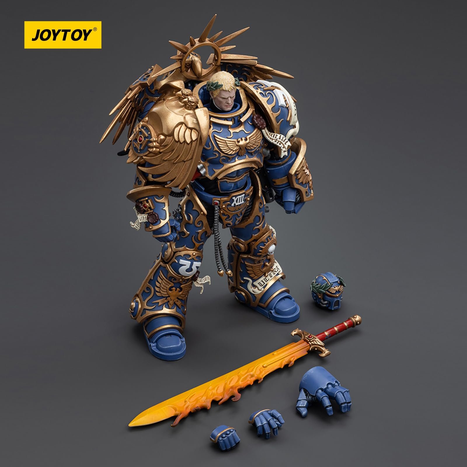 Фигурка JOYTOY Warhammer 40K The Ultramarines, Ultramarines Primarch Roboute Guilliman 1/18, фото №9