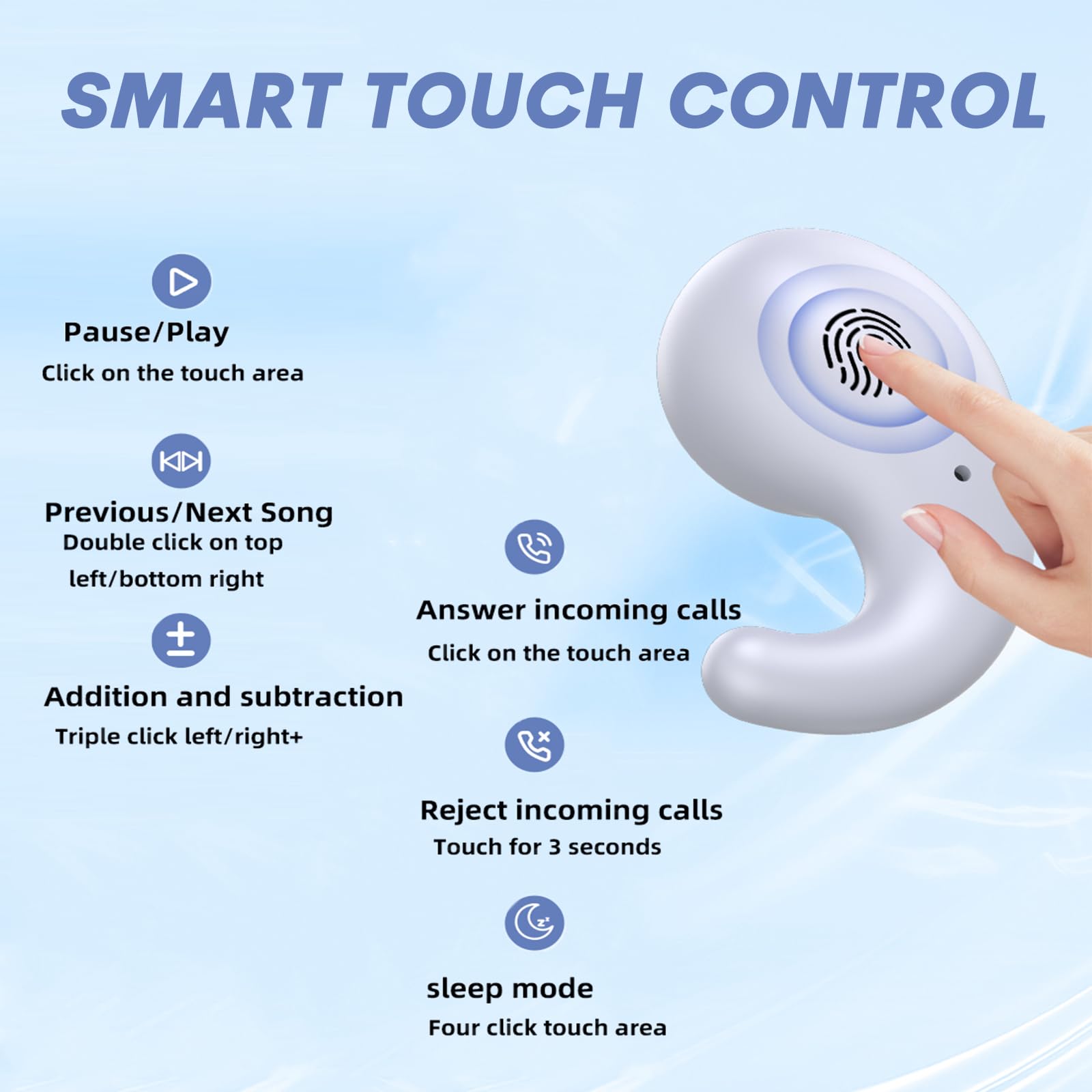 Міні навушники бездротові у вухо невидимі маленькі навушники бездротові Bluetooth бездротові навушники з шумозаглушенням для сну у вухо Sleepbuds навушники для сну для маленьких вух ночних снів, фото №5 Міні навушники бездротові у вухо невидимі маленькі навушники бездротові Bluetooth бездротові навушники з шумозаглушенням для сну у вухо Sleepbuds навушники для сну для маленьких вух ночних снів, фото №5