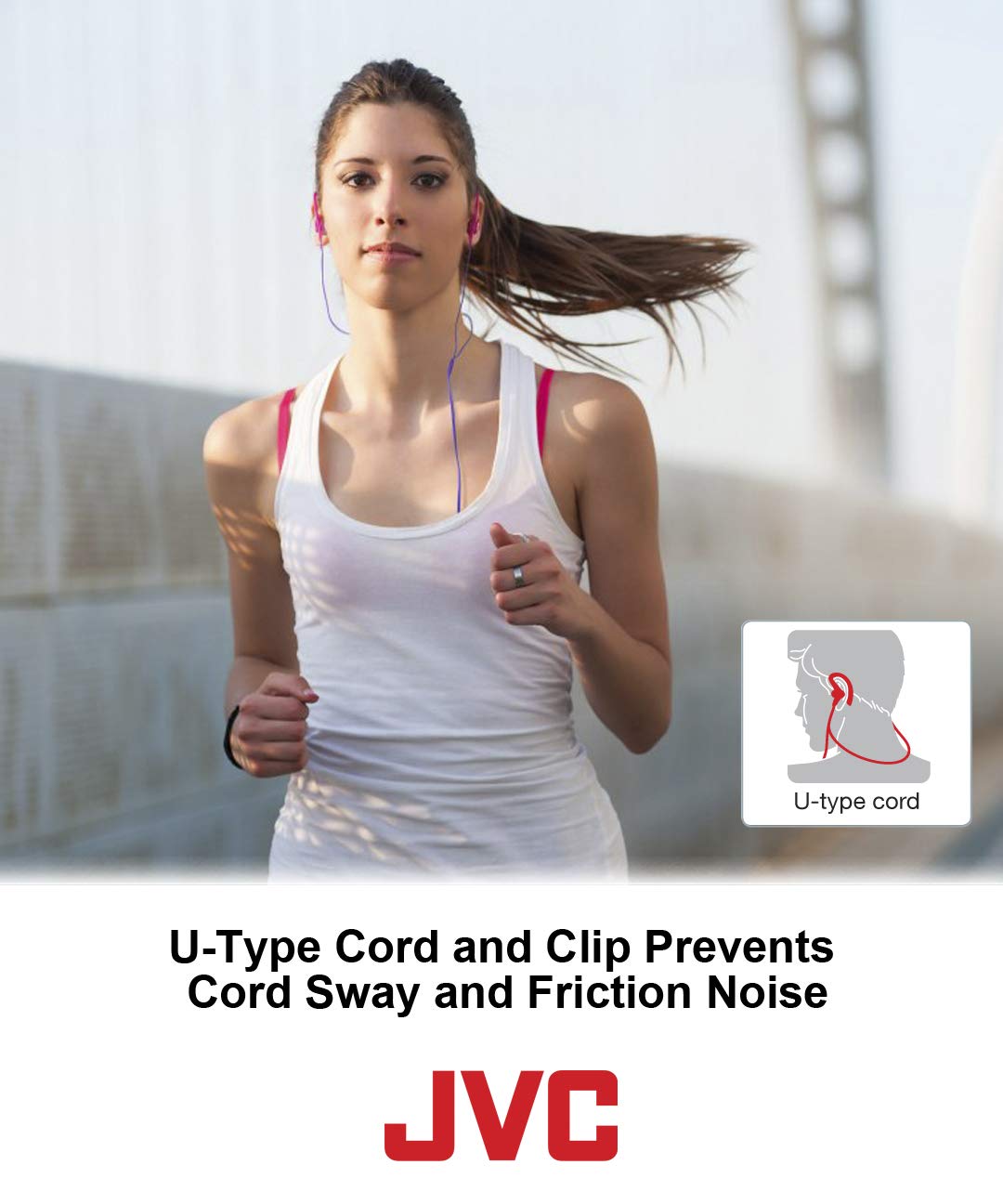 Наушники JVC HA-ECX20-G-E внутриканальные спортивные зелёные, фото №3