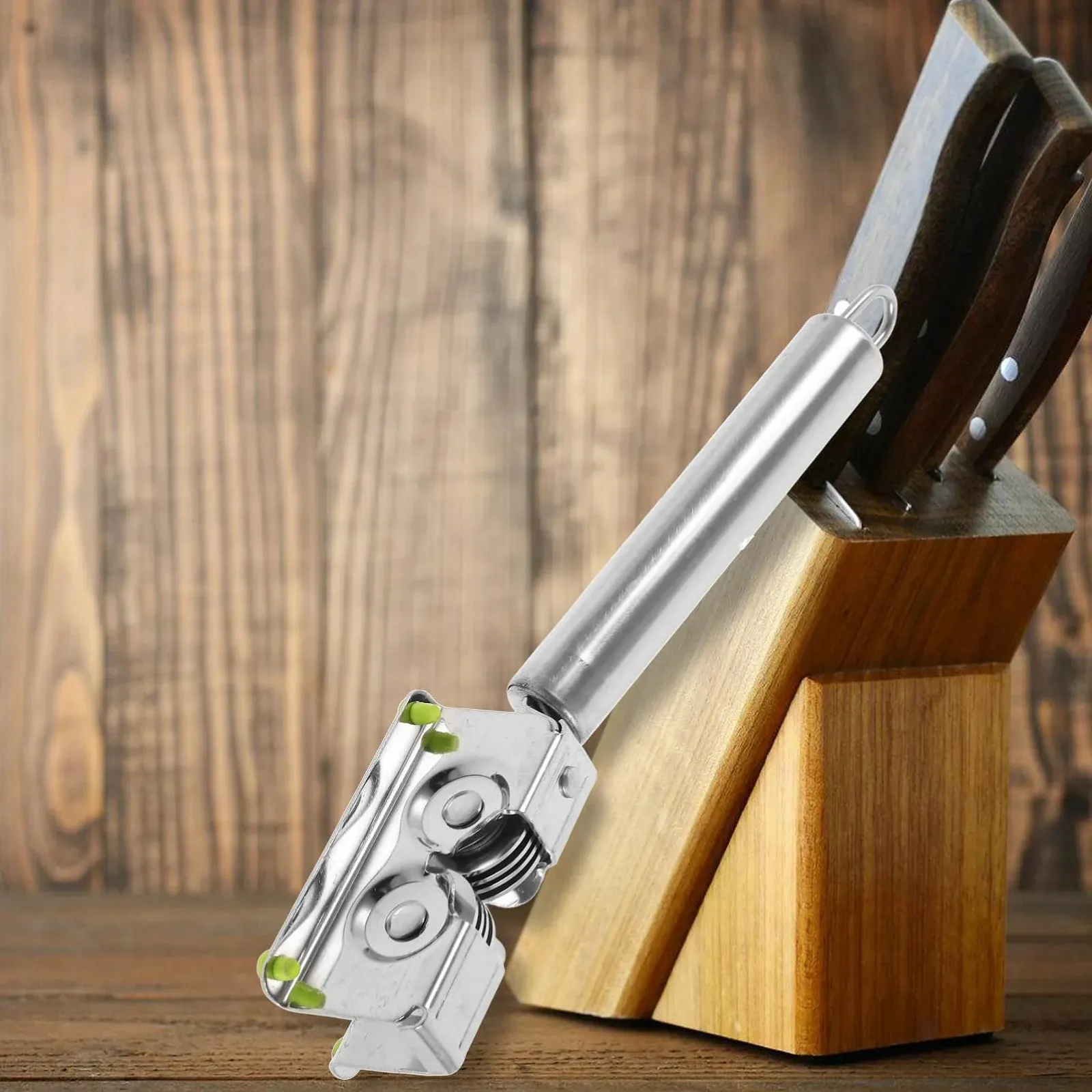 Точило для ножів багатофункціональна набір 2 шт. з нержавіючої сталі компактна, фото №5