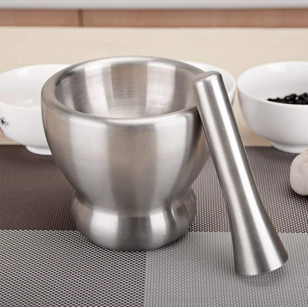 Ступка з товкачиком з нержавіючої сталі з чашею, фото №6 Ступка з товкачиком з нержавіючої сталі з чашею, фото №6