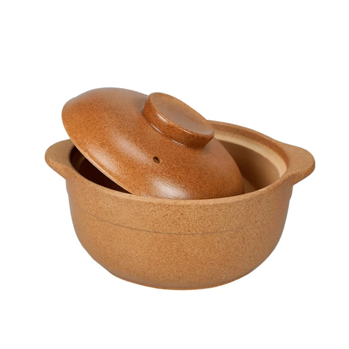 Кастрюля керамическая TOPBATHY с крышкой 1.2 л с ручками для супа и каш, фото №7