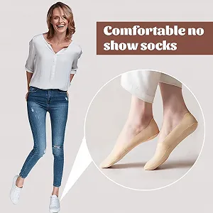 Невидимі шкарпетки Жіночі 4 пари, розмір EU 34-37 synthetic.ua - Фото 1