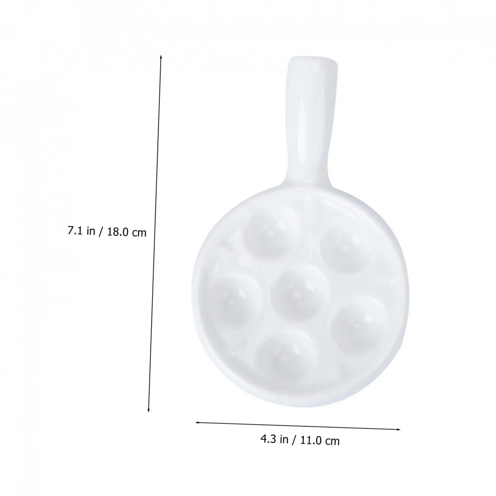 Форма для выпекания улиток TOYANDONA керамическая жаростойкая с ручками белая, фото №3