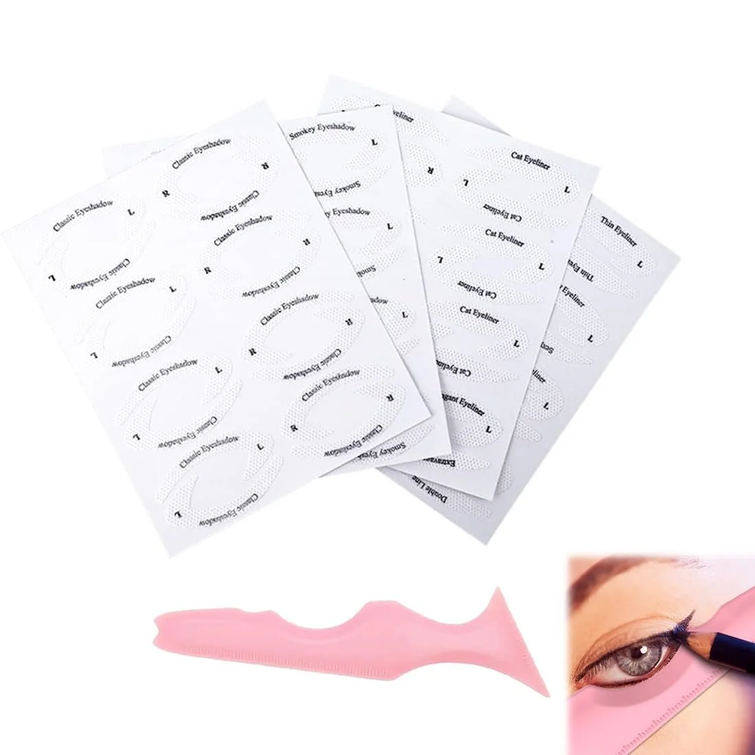 Трафареты для подводки CUHZA Силиконовые, фото №1