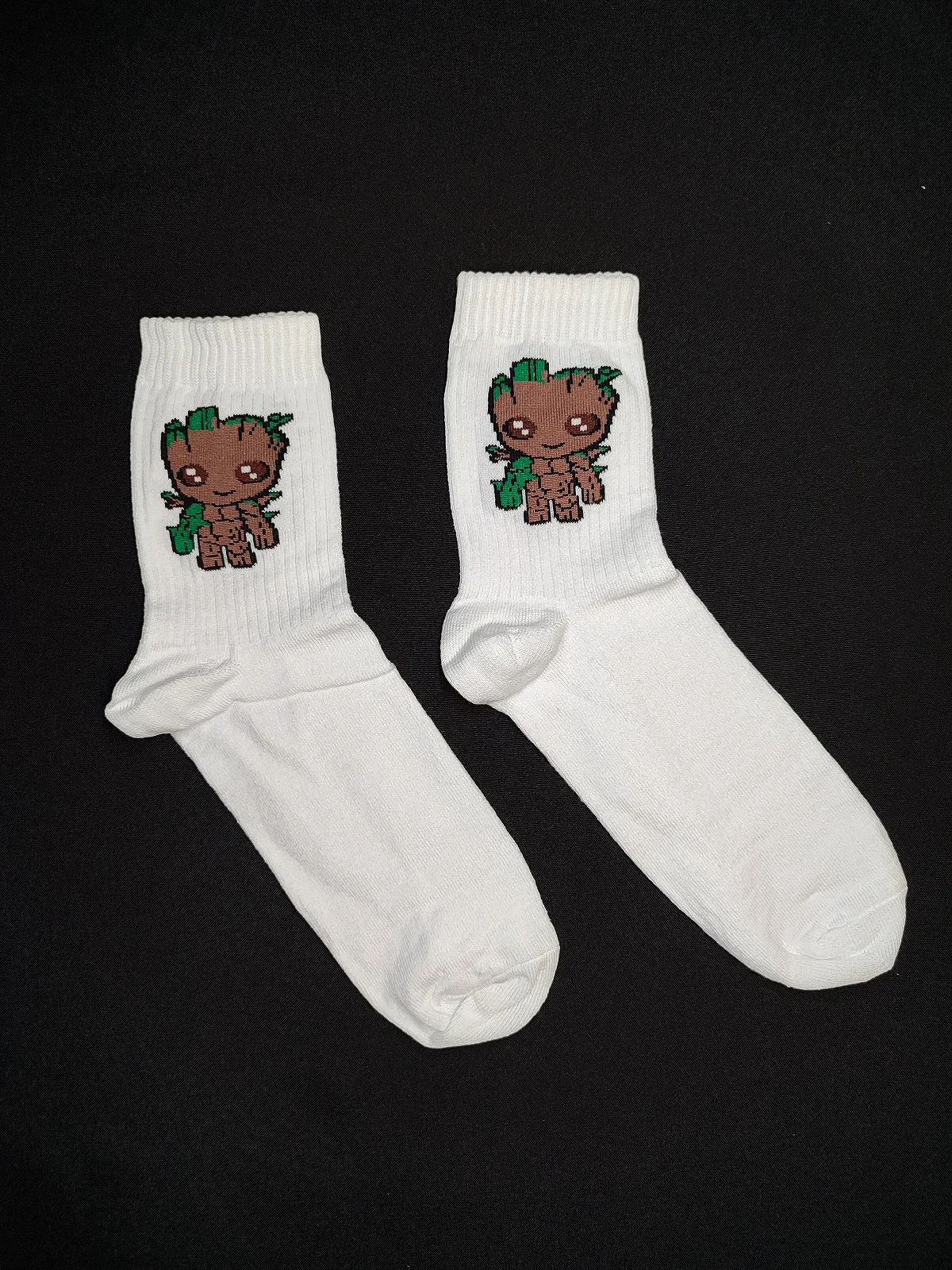 Чоловічі молодіжні шкарпетки високі демісезонні білі 39 - 44 розмір, фото №1