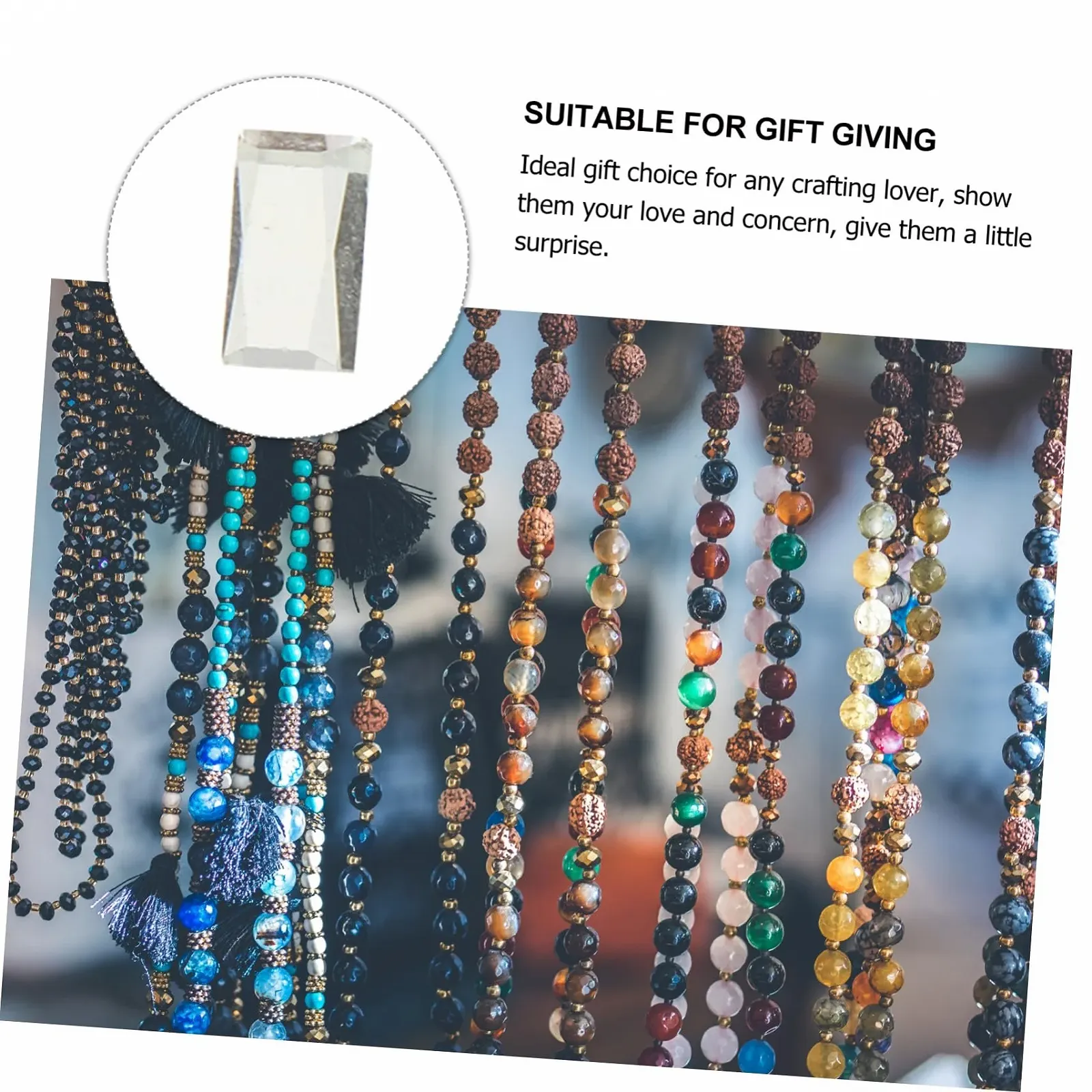 Мозаїка STOBOK Смугаста 800 штук Прозора Скляна, фото №7