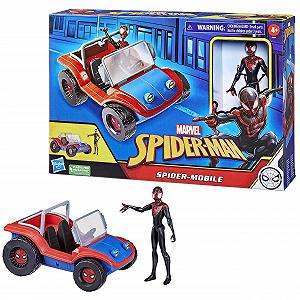 Транспорт Людина-павук Spider-Mobile Marvel з фігуркою Майлза Моралеса synthetic.ua - Фото 1