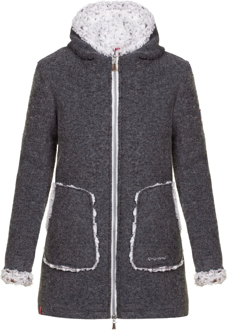 Пальто з капюшоном Almgwand 1928 Madatschkopf Антрацитово-бежевий, фото №1